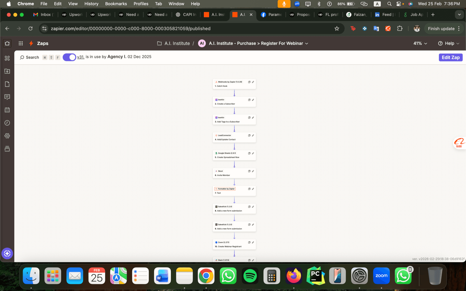 Zapier Webinar Funnel - SalesKick to Facebook Conversions API 3