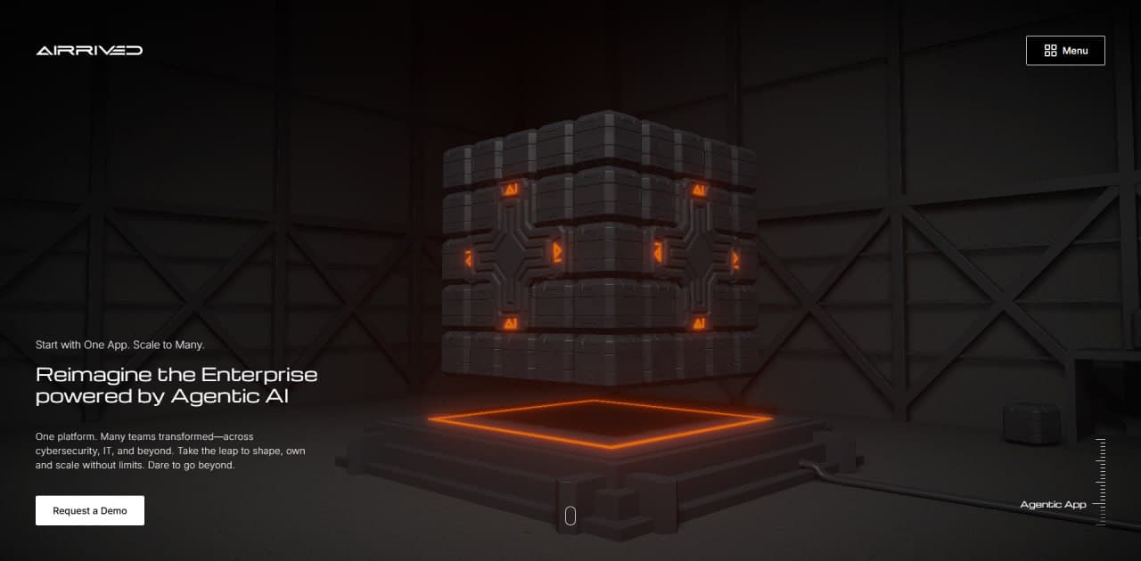 AIRRIVED Official Website dashboard preview