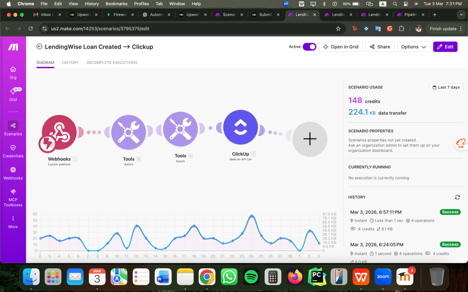 Loan Processing Automation - Make.com, LendingWise & ClickUp 8